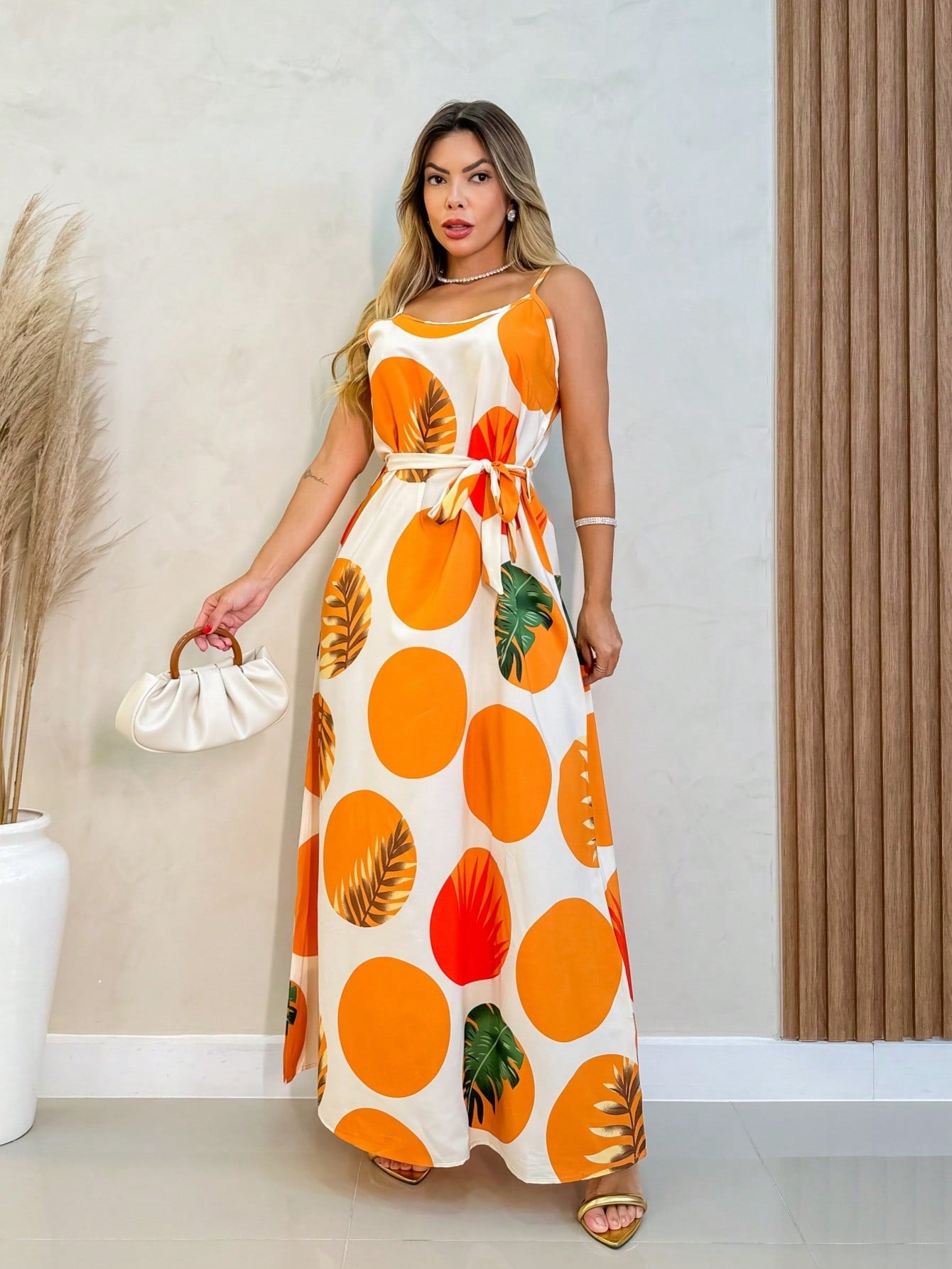 Vestido Feminino Longo Floral