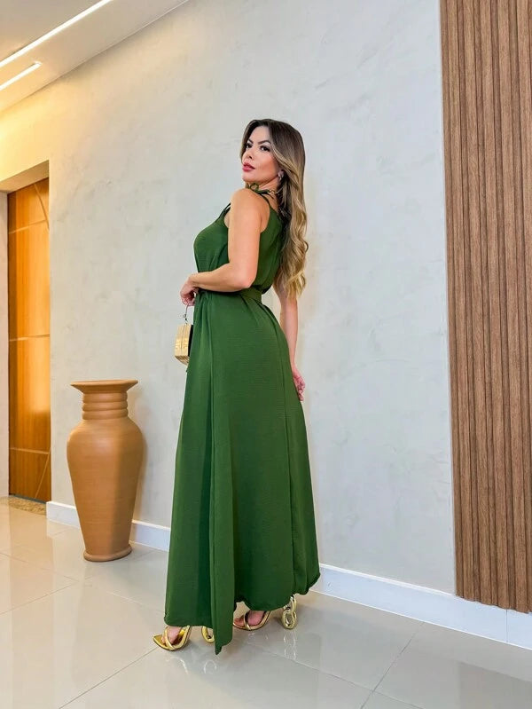 Vestido Feminino Longo Liso
