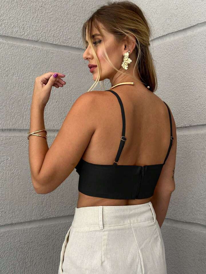 Cropped Feminino com Bojo