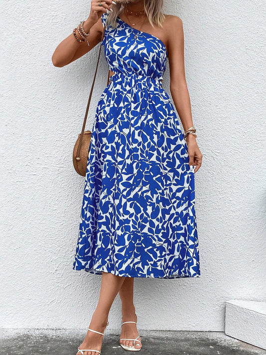 Vestido Feminino Botânica Azul