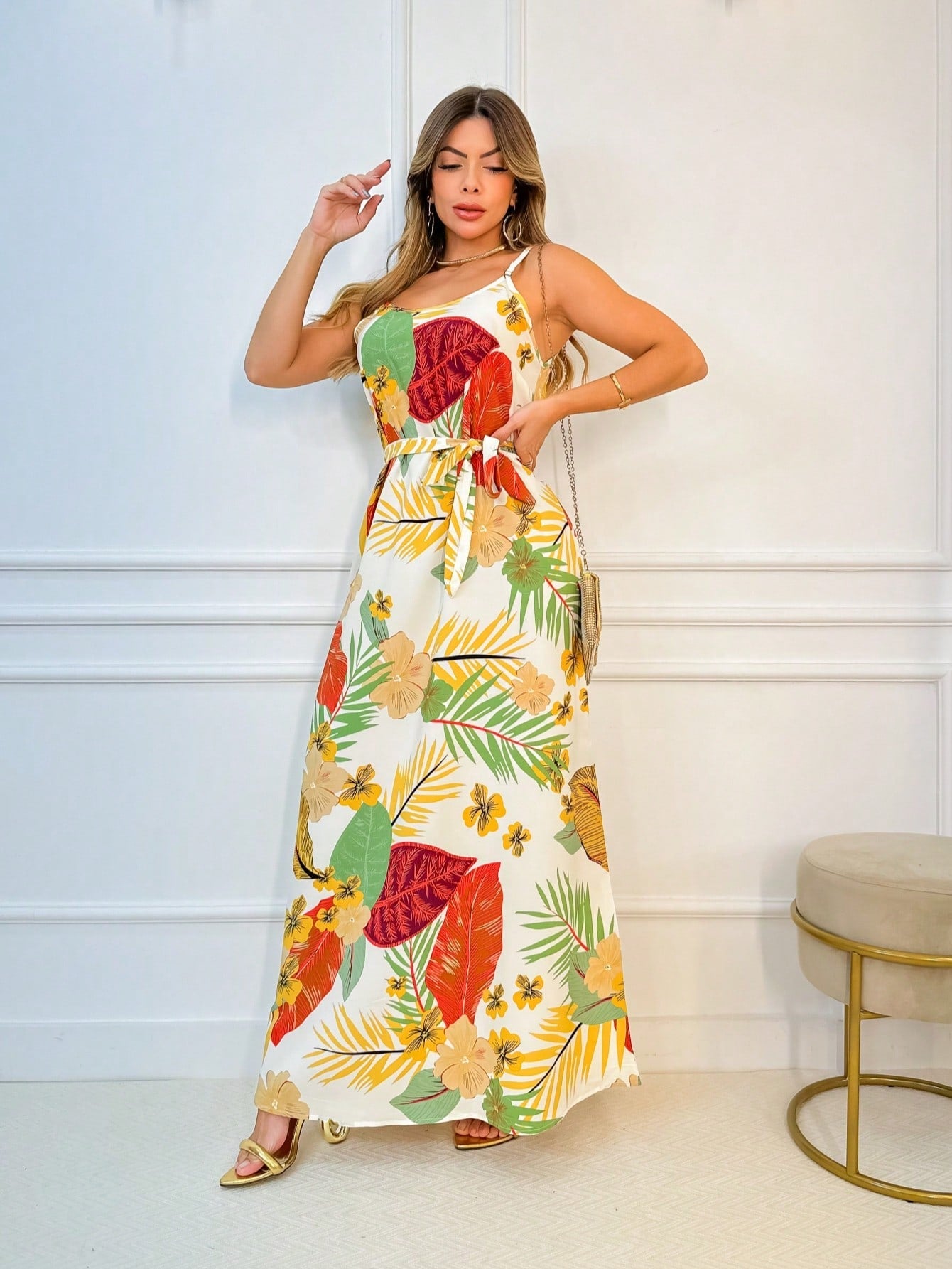 Vestido Feminino Longo Estampado