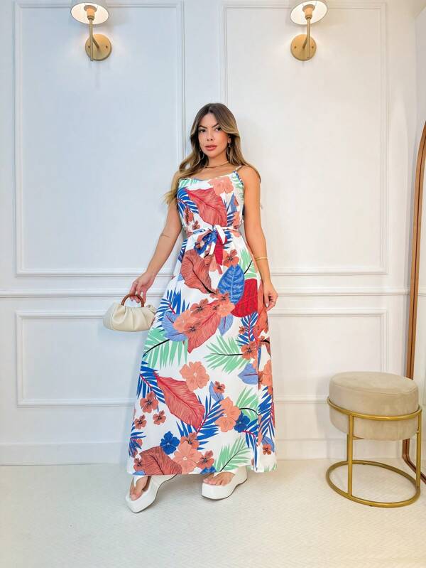 Vestido Feminino Longo Estampado